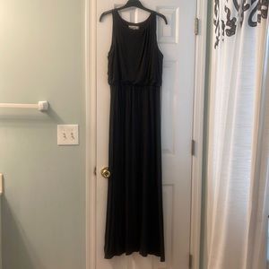 LOFT Charcoal Maxi Dress
